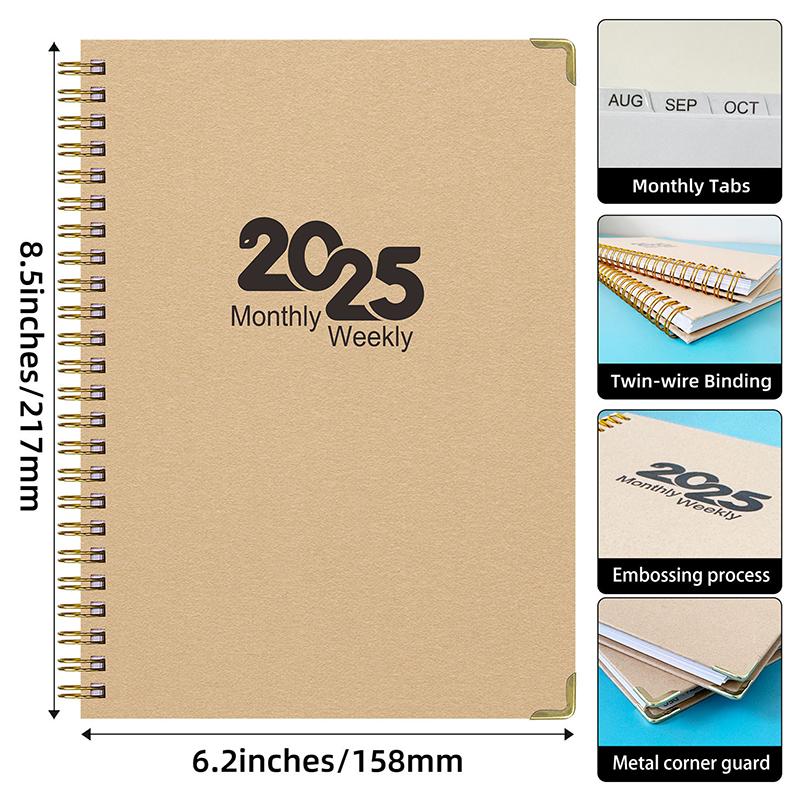 

Simple Monthly Planner 2025 Notebook Weekly To Do List Notebook Monthly Schedule Book A5 Weekly Planner Student Stationery Gifts