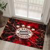 FC Bayern Design Kristall Samt Teppich Gemütlich Nicht?Rutschfester Teppich mit Aufdruck für Schlafzimmer Wohnzimmer Eingang