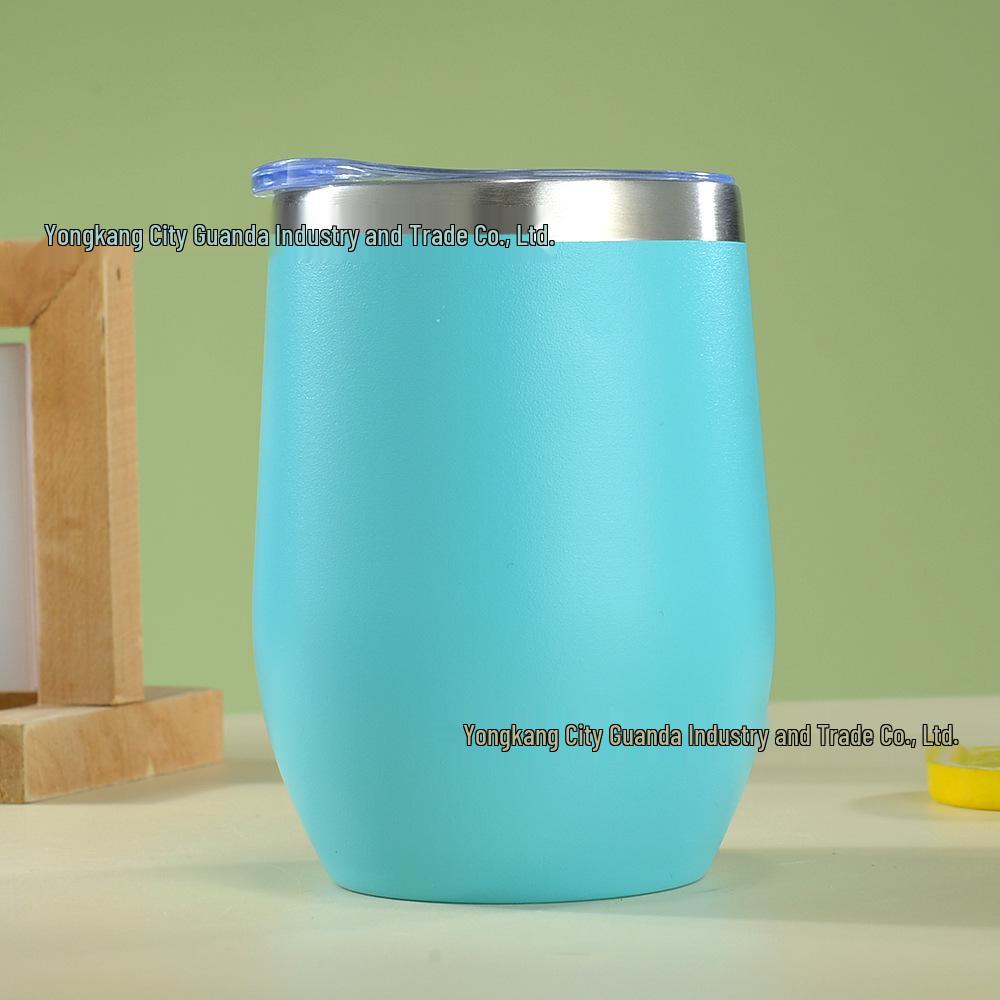 12oz Isolierter Eierschalenbecher | doppelwandiger Edelstahl Rotwein-Tumbler