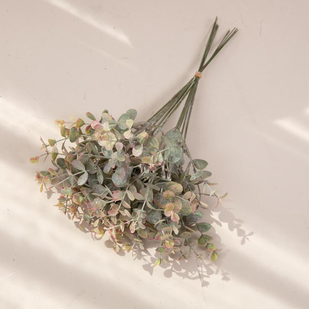 Huafen Eucalyptus Money Leaf Simulation Flower for Wedding Decoration and Handicraft