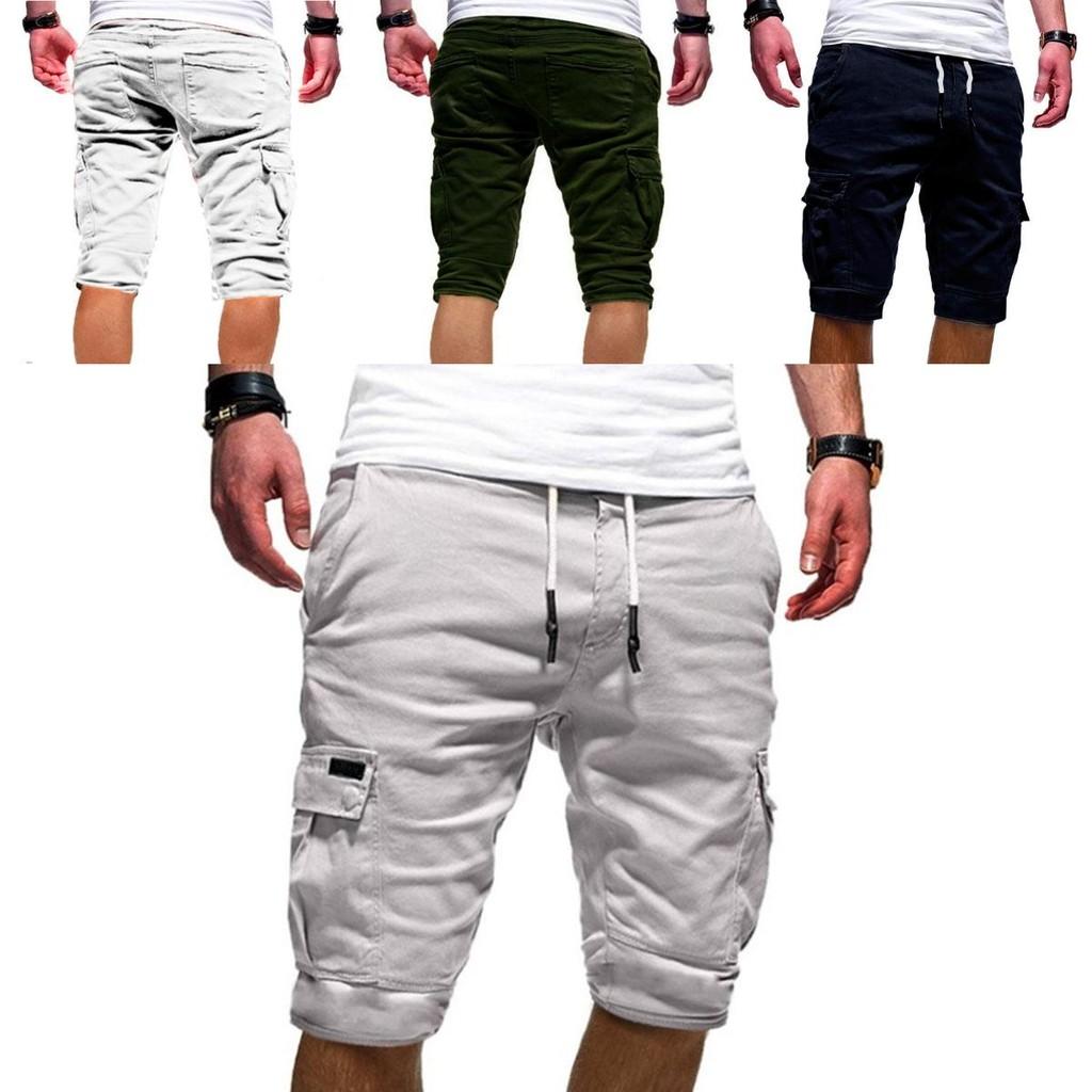 Comfortable Men's Cargo Shorts Summer Casual Jogger Sport Army Combat Trousers