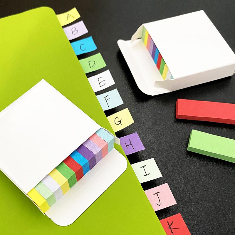 

11color 550sheets Colored Index Sticky Notes Creative Memo Pads Self-Adhesive Stickers Office School Stationery Supplies