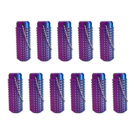 

11 шт. брелок с шипами и текстурой, тихий, беспокойный, портативный инструмент для снятия стресса с яркой цветной легкой сенсорной игрушкой фиолетовый