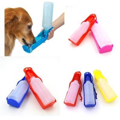 250/500ml Forniture per Animali Domestici Fontana d'Acqua Esterna Portatile Bollitore per Alimentazione Bottiglia per Acqua Potabile Tazza per Acqua per Animali Domestici Tazza da Viaggio per Cani da Esterno