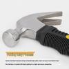 Mini Portable Multifunctional Claw Hammer for Installation, Nail Pulling & Construction with Short Handle
