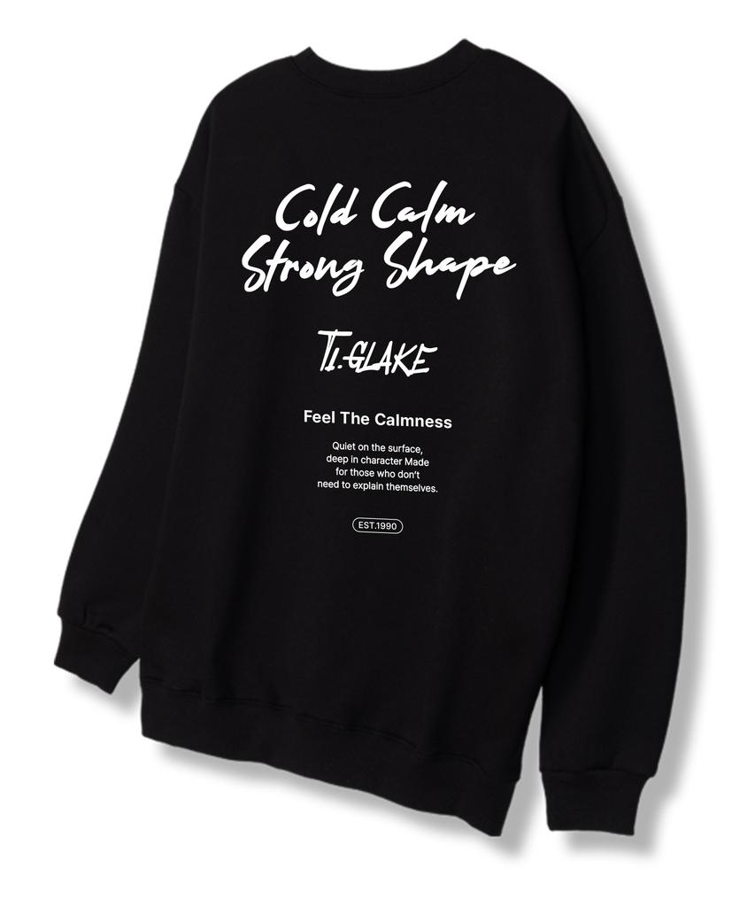 TI.GLAKE Cold Calm Sweatshirt Black [Fleece Lining]
