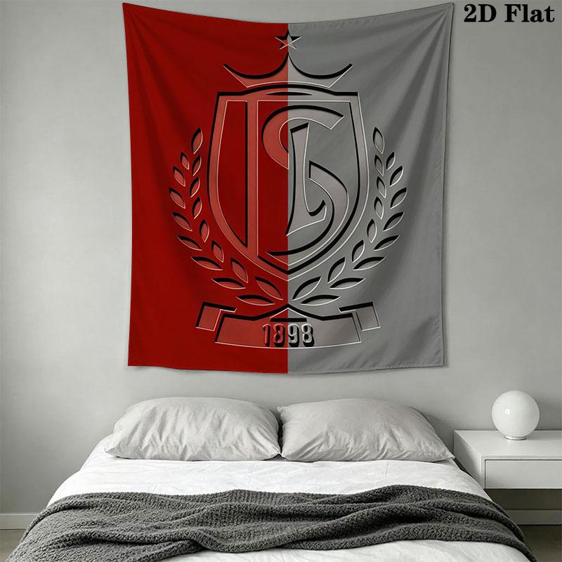 STD Liège logo Wall Hanging Printed Fabric Blanket Decorative Tapestries for Bedroom Living Room Home Decor