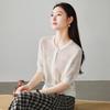 SOFSIL Spring 2026 Women's Wool Blend Openwork Knit Cardigan