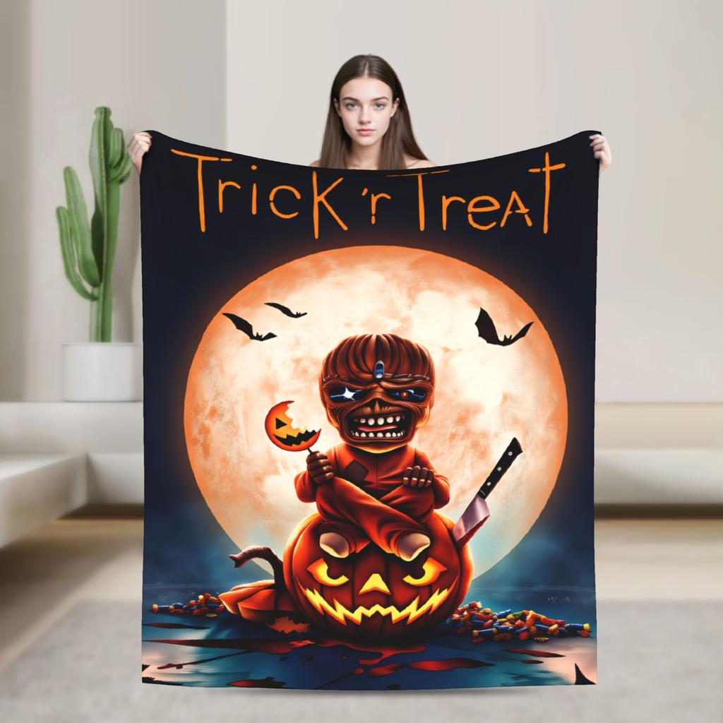 Band I-Iron M-Maidens Tour 2025  Blanket  Travel Flannel Throw Blanket For Living Room Warm Soft Quality Bedspread Gift Idea