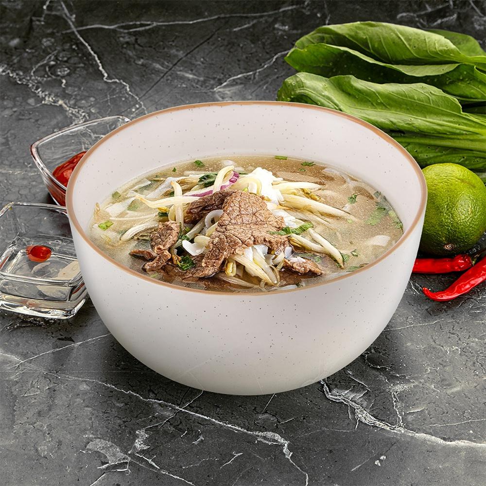 Beige Ceramic Bowl 18 Cm, 1.2 L