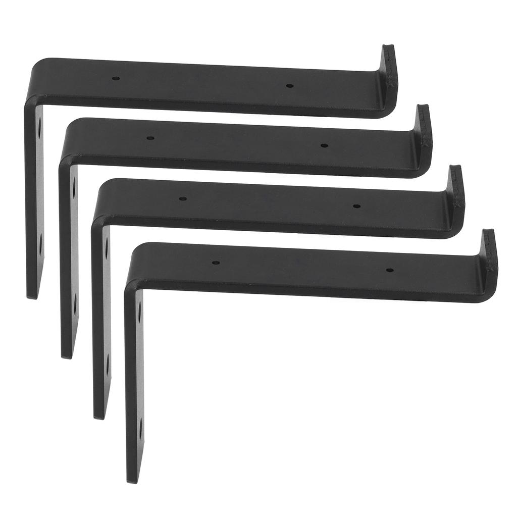 4 Stück Regalwinkel Stabil Langlebig Kohlenstoffstahl Vorsprungsdesign Breite Anwendung Dekorative Regalwinkel