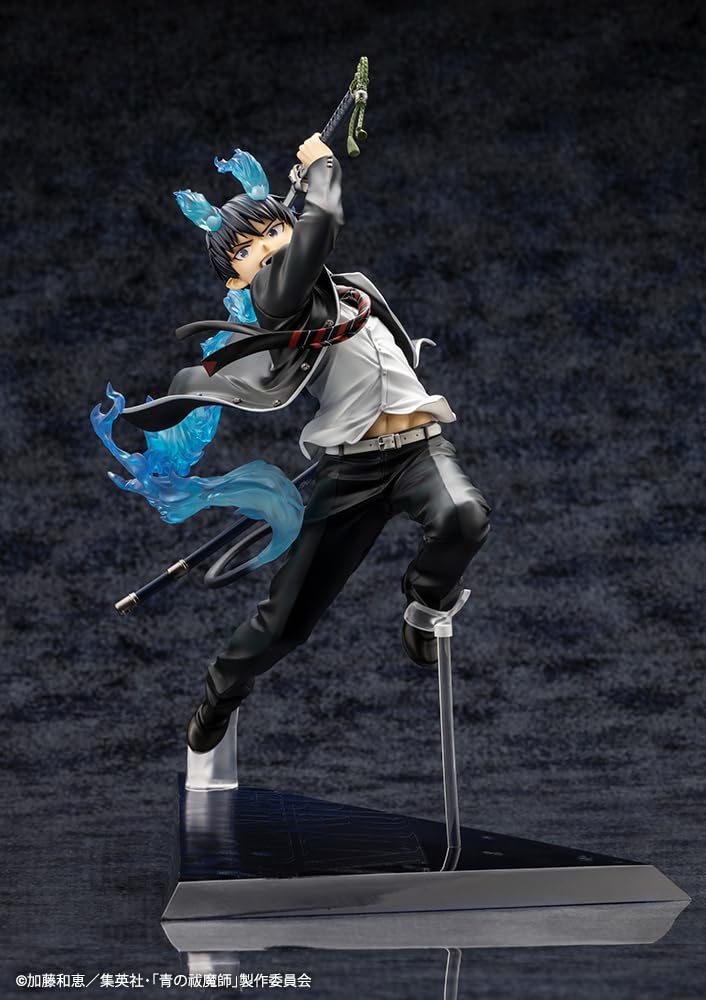 Kotobukiya Blue Yukinoha Arc ARTFX J Rin Okumura Scale PVC Figure Exorcist 1/8 Pre-painted