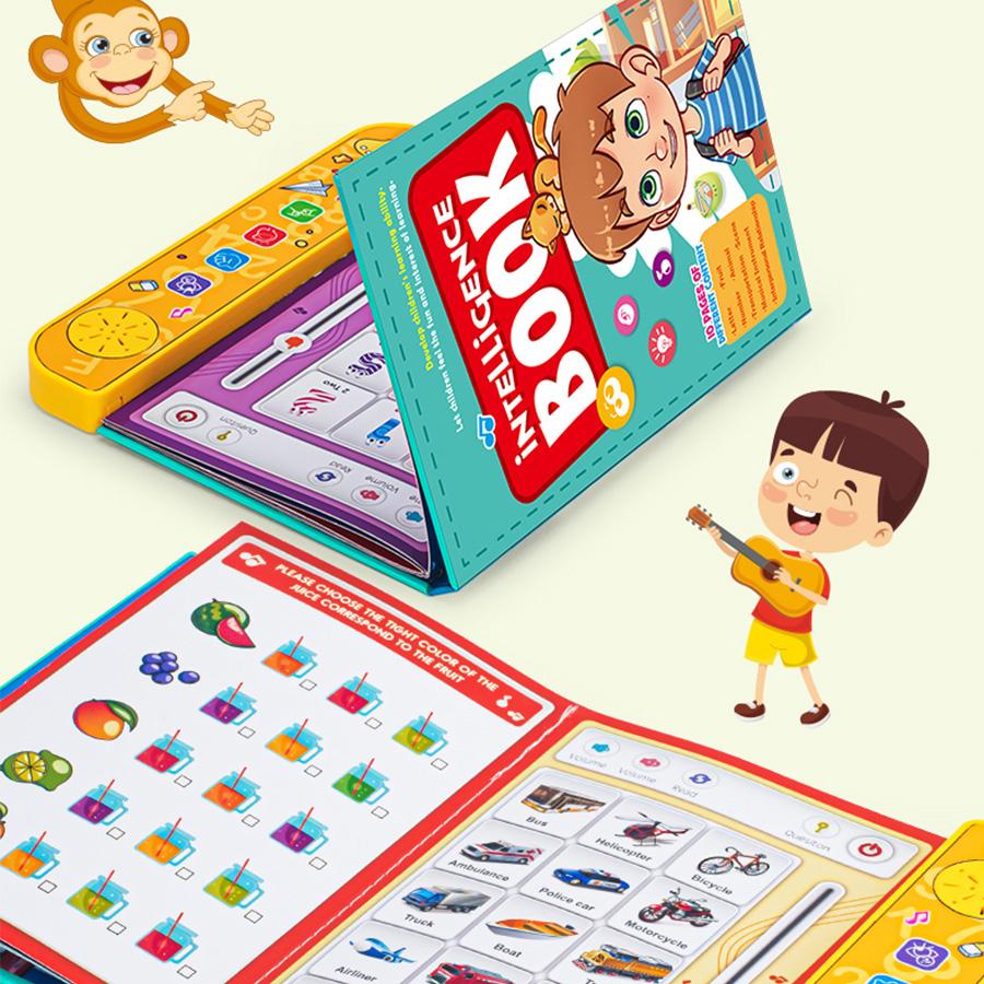 Englischlernbuch für Kinder mit intelligentem Touch, Früherziehungswissen mit Ton, wiederverwendbarer Stift, Geburtstagsgeschenk