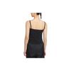 Nike Solid Color Knitted Embroidered Breathable Tank Top Women tops Black CZ9295-010