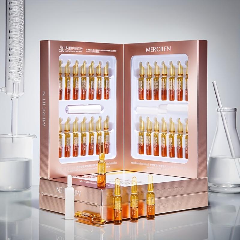 MERCILEN Collagen Retinol Firming Essence 28 Bottles Moisturizing Brightening Serum Firm Skin Improve Elasticity Smooth Fine Lines Travel Gift Set