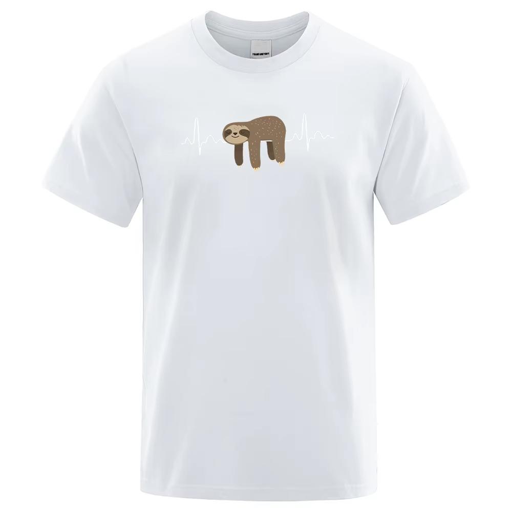 Sloth Lay on The Belly Print Unisex T Shirt Round Neck Soft T Shirt Comfortable SX3XL T Shirt Oversized Casual T Shirt Unisex