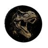 Golden Dinosaur Head Tire Cover Durable Polyester Spare Wheel Protector Black And Gold T Rex Design