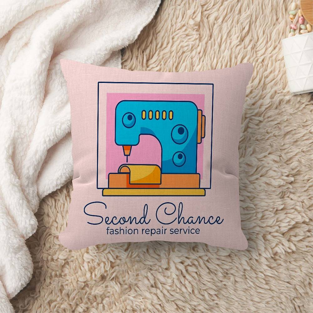 

Vintage Sewing Machine Cushion Cover Pillow Cover Decor Pillowcase Printed Cushion Case for Couch 30x30 cm