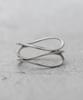 Blancier Elanglin Bl261R1276 Layer Wave Open Ring Women'S Ring