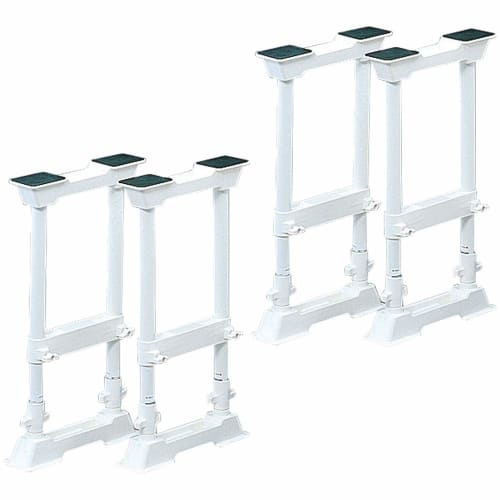 IRIS Ohyama Tension Rod for Fall Prevention White M Set of 4 SP-45W Set of 4