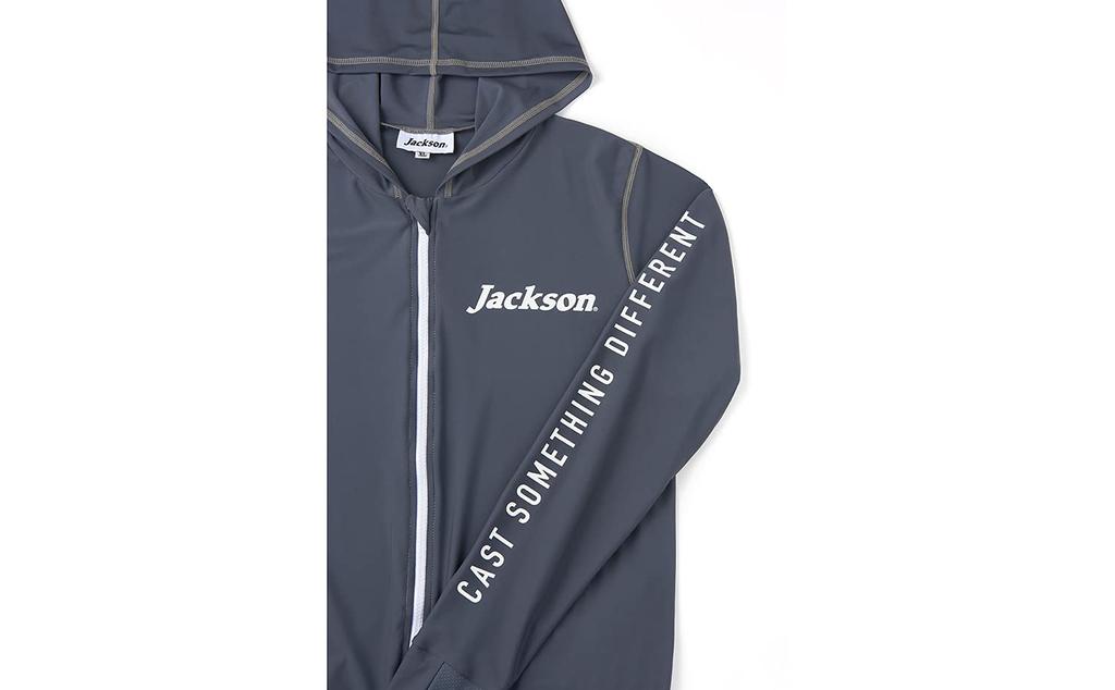 Jackson Long Sleeve Hoodie Rash Guard Gray M