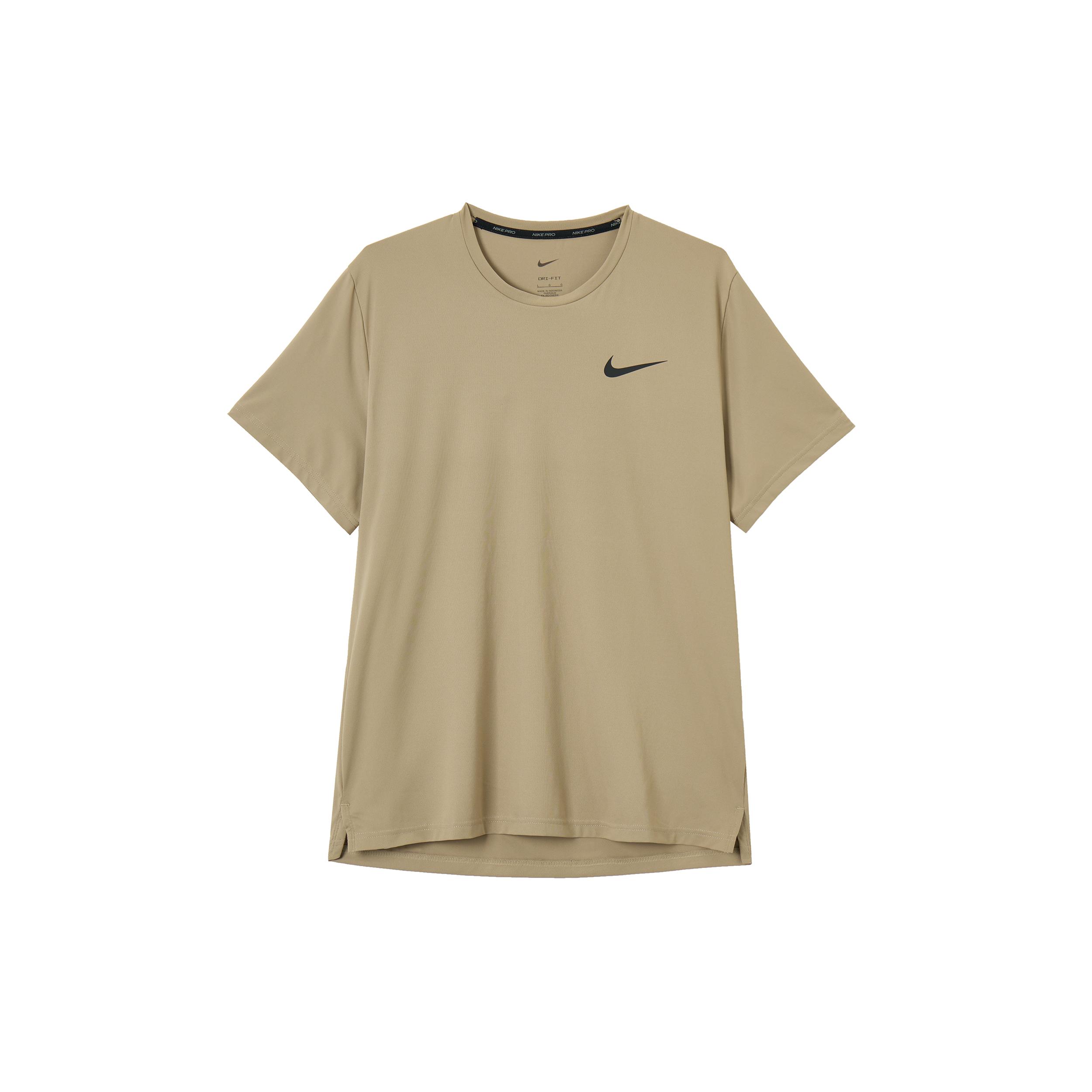 Мужские футболки Nike Хаки Круглый вырез Умеренные CZ1182-247 L