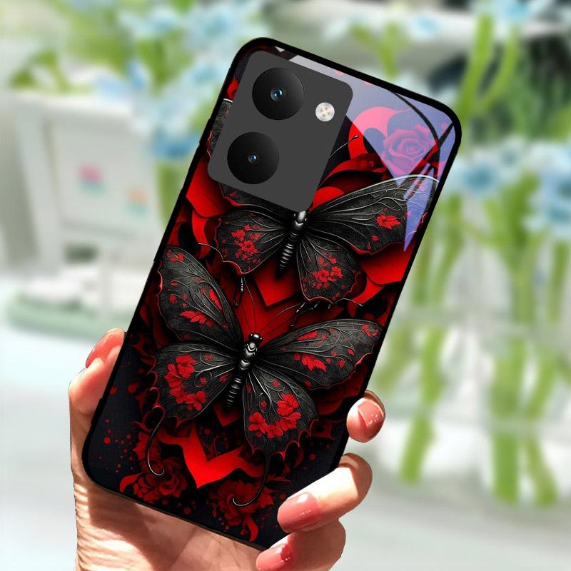 Para Capa Realme P3 Ultra 5G Capa à Prova de Choque Concha Traseira de Vidro Temperado Para-choque Para Capa de Telefone Realme P3ultra 5G RMX5030 Coque