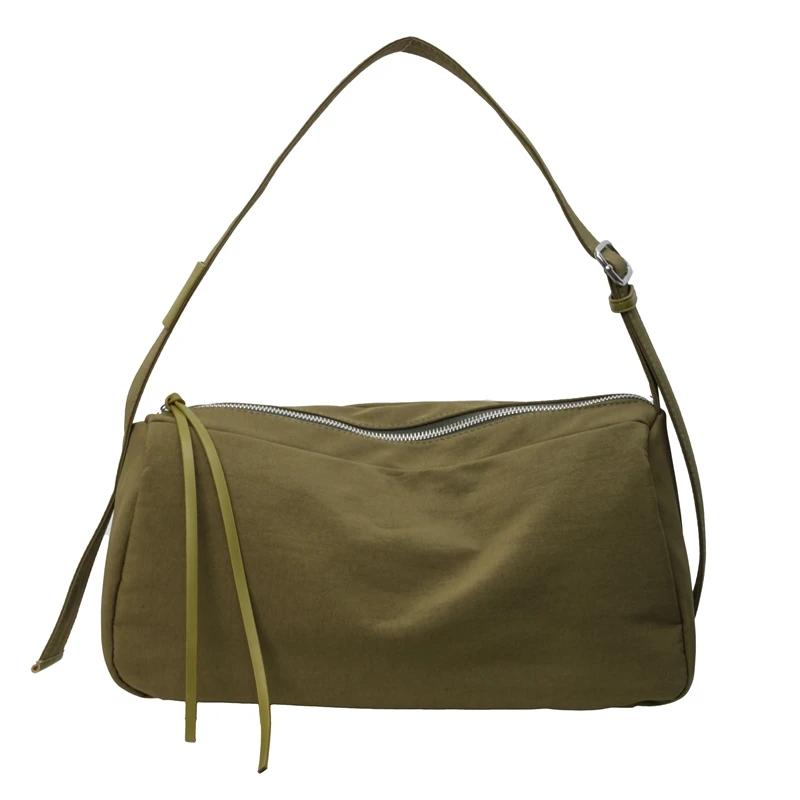 Nylon Zipper Women's Shoulder Bags High Quality Casual  New Solid Color Large Capacity  Crossbody Bags