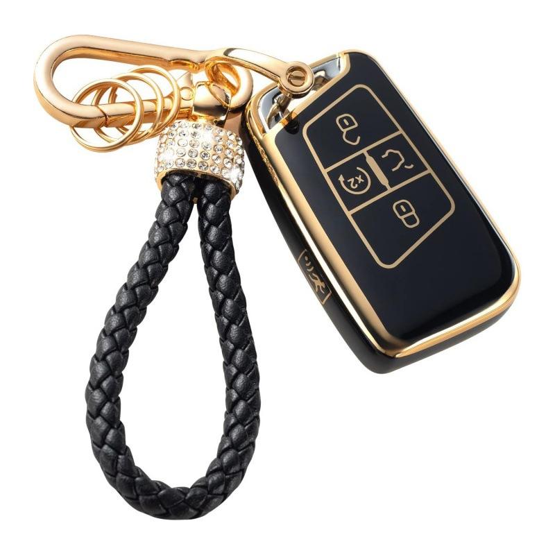 For Volkswagen VW Atlas Tiguan Golf 7 Magotan 2018 TPU Smart 5 Buttons Key Case Cover Remote Shell Fob Holder Protector Keychain