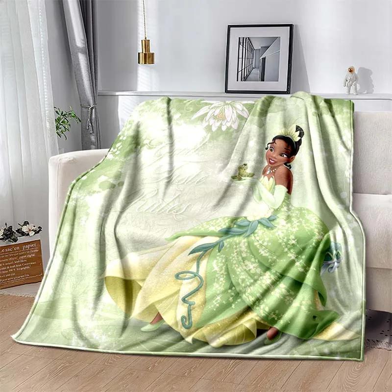 Soft Princess and The Frog Warm Blanket Fluffy Children and Adults Sofa Plush Bedspread Throw Blanket for Sofa Bed