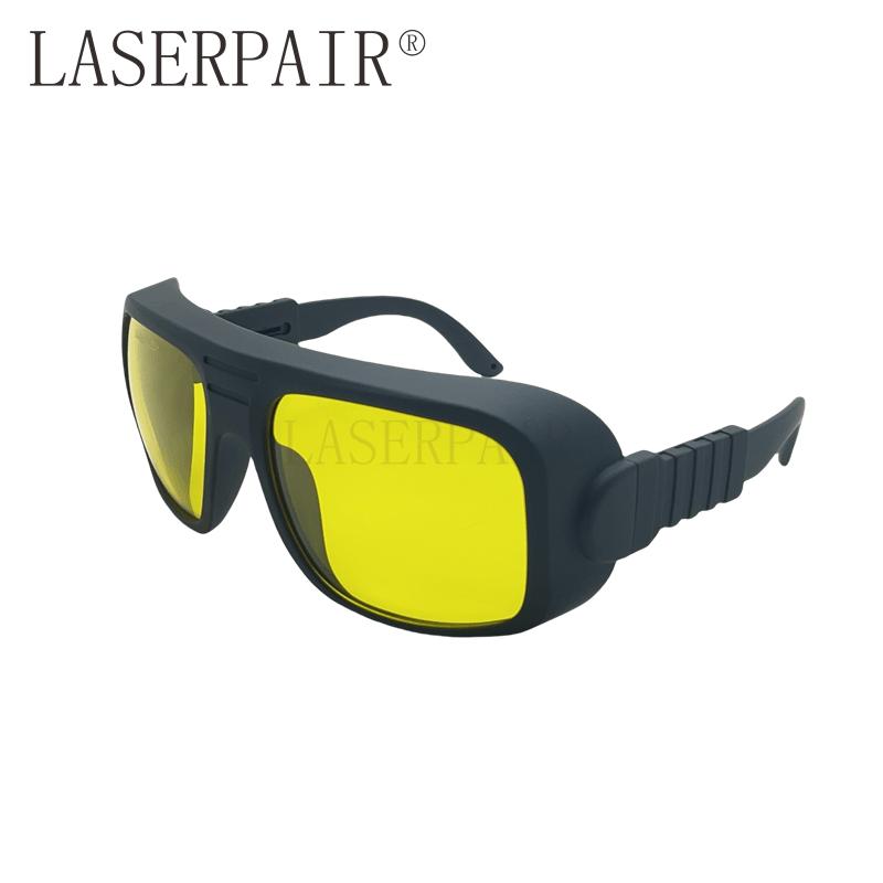 Laser Safety Goggles with High Optical Density for 450nm Blue Laser Protective Glasses (YELLOW,safety glasses)