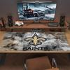 New Orleans Saints2 Druck Kissen Rutschfest Laptop Tablet Großes Mauspadd XXL Matte Mini-PC Spielmatte Mit Verriegeltem Rand