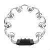 Tambourine with Grip Handle Comfortable Ergonomic Hand Percussion