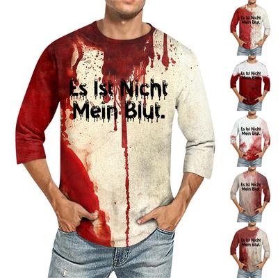 Men's  T-shirt T-shirts Graphic Text Pool3D Printing Street Casual Short Sleeve Printed Clothing Basic
