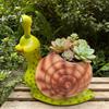 Snail flower pot courtyard garden outdoor green plant creative cartoon home office decoration vase ornament resin