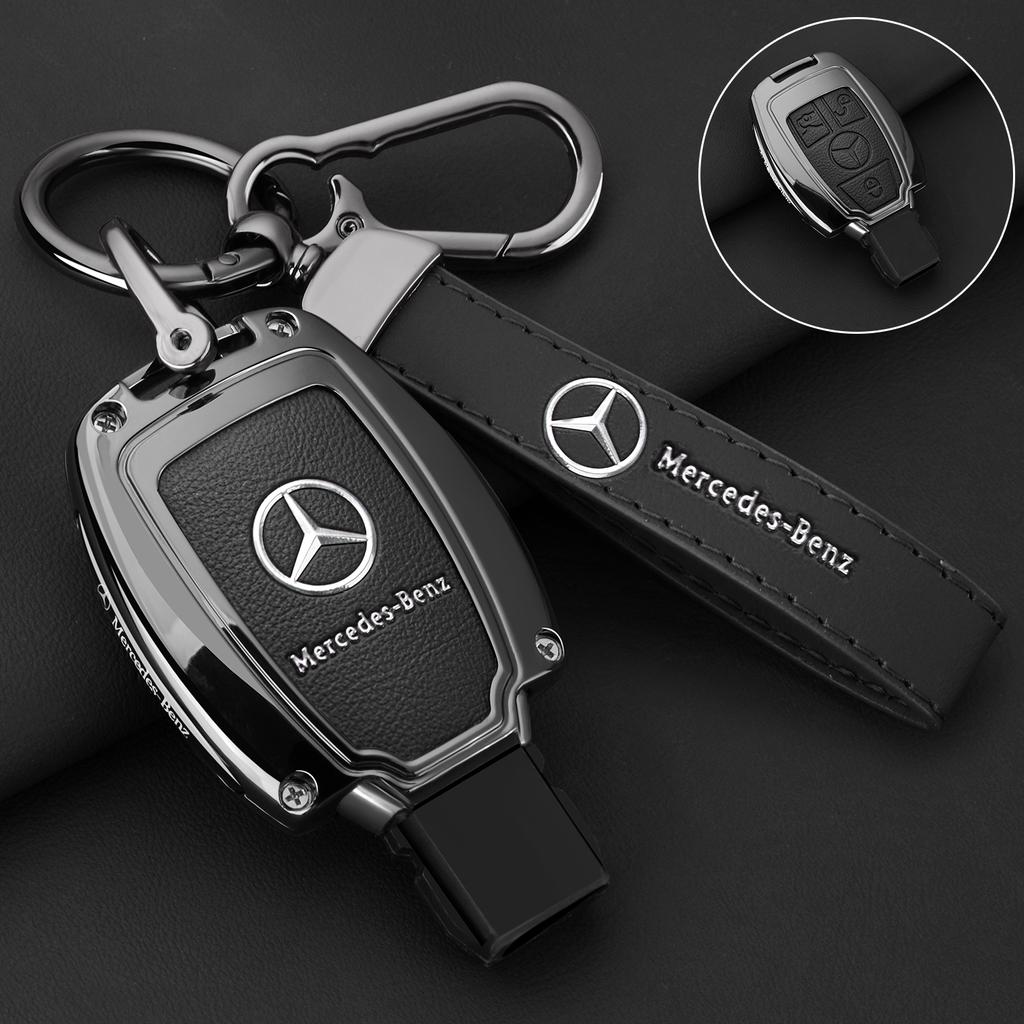 Car Zinc Alloy Key Case Bag Metal Key Shell For Mercedes-Benz A B C E G S V Class GLA GLC GLE GLK Vito Sprinter SL SLK Viano ML