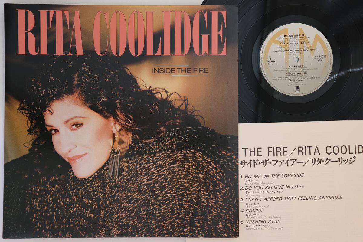 

LP Record RITA COOLIDGE - Inside The Fire AMP28097 A&M 1984 Japan Rock Used