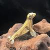 Vintage Brass Seal Figurine - Small Collectible Desk Decor for Living Room, Office Deal for Gift Statues for Home Decor