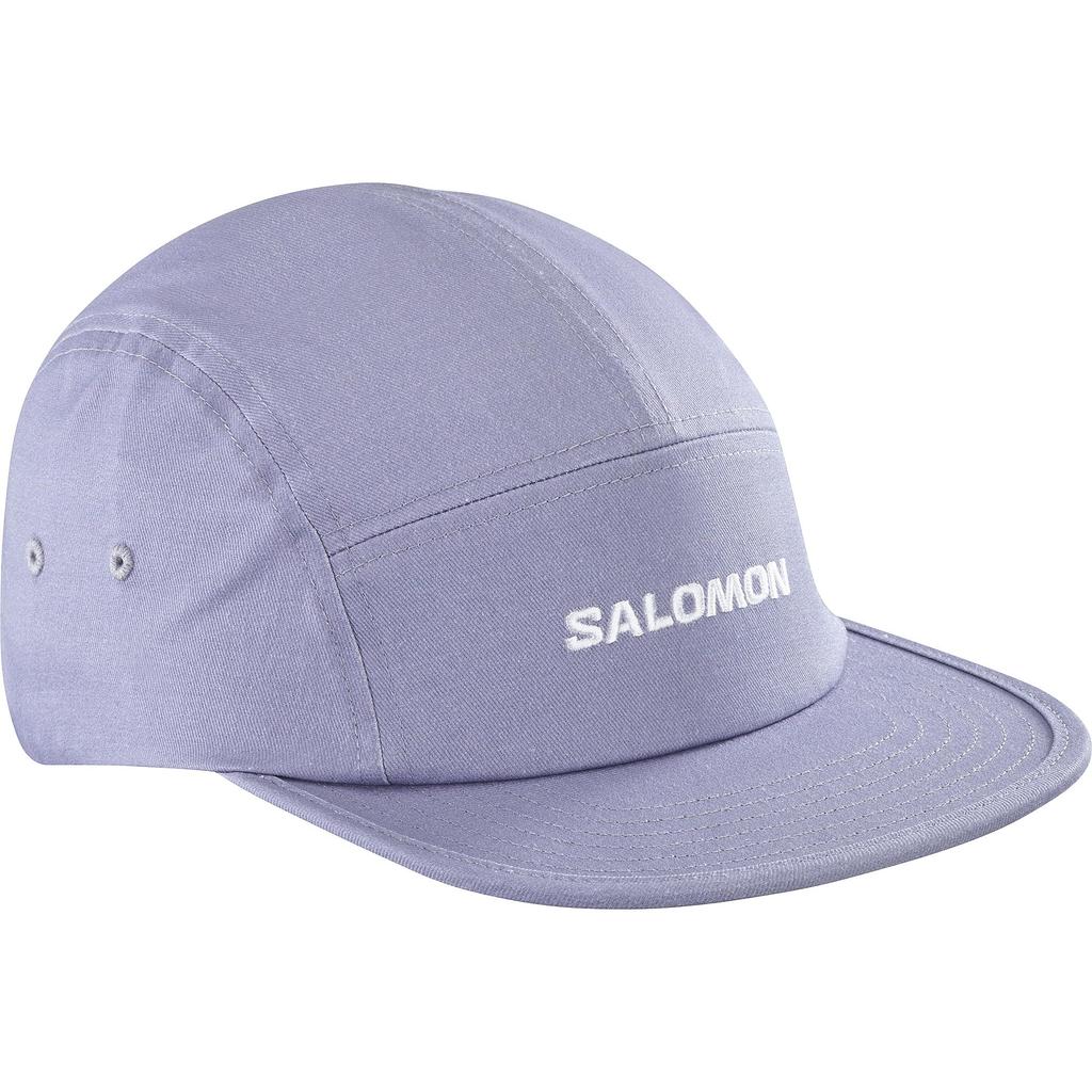 Salomon for Trekking and Mountaineering 5-Panel Men's Cap, Blueberry/FF, LC2524600,