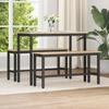 Dining Bench Set 2 pcs Sonoma Oak Finish 100 x 32.5 x 48.5 cm