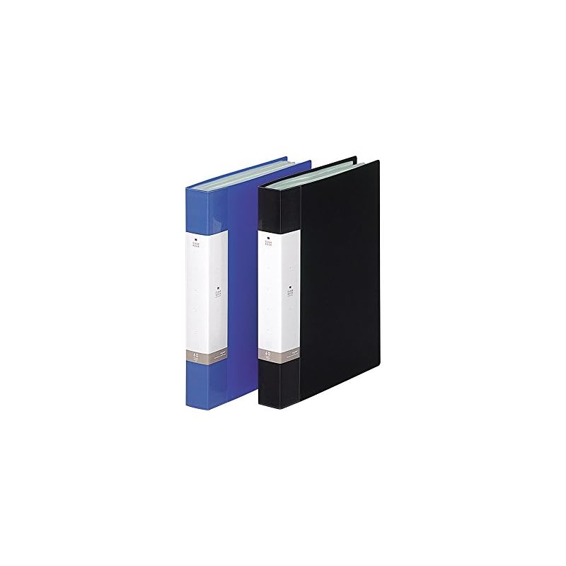 LIHIT LAB File Clear Book A4 60 Pockets Blue G3203-8