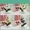 Butterfly Orchid Fake Flower Vase With Plastic Material For Wedding Table Centerpiece