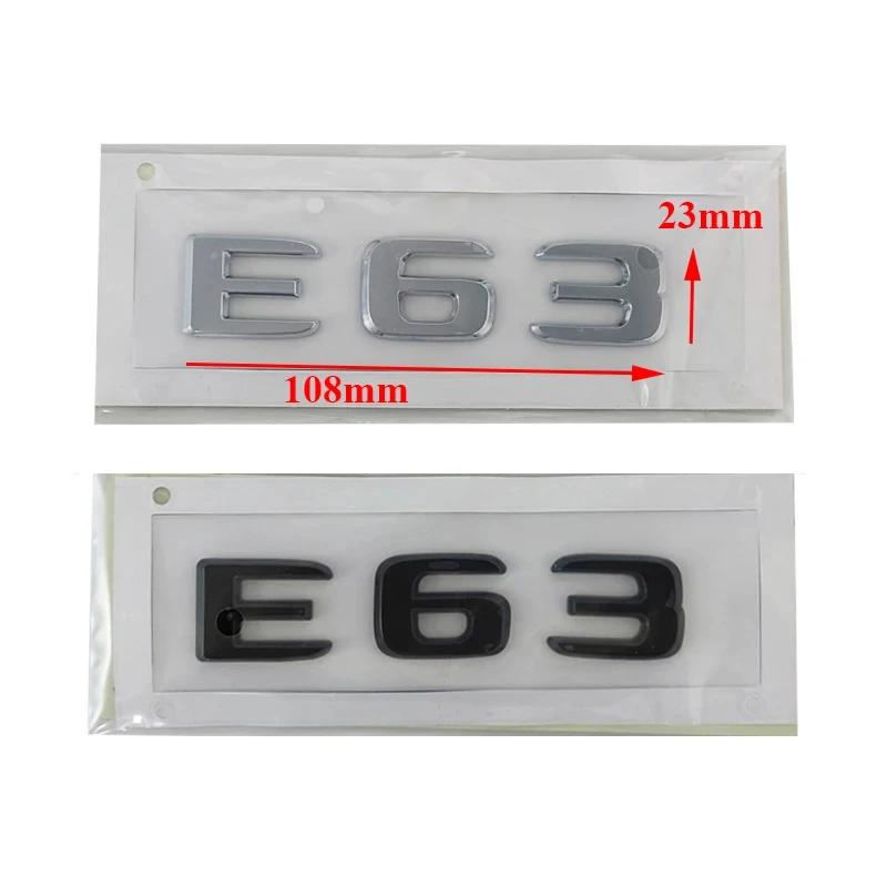 3D ABS Schwarz Chrom Buchstaben Autoaufkleber Heckklappenemblem Plakette Für E-Klasse W213 W212 E43 E53 E63 Logo Zubehör