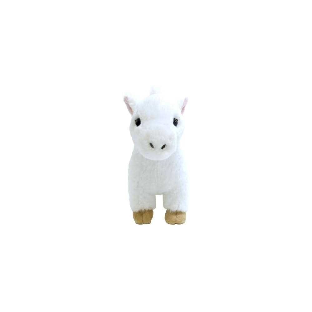 Sunlemon Fluffies Plush Toy White Horse 8x21x16cm Cute Animal for New Year Zodiac Year of the Horse
