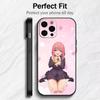 The 100 Girlfriends Hakari Anime Role Phone Case For iPhone17,16,15,14,13,12 Plus,Max Soft Silicone Black Cover