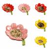 Sunflower-shaped Ceramic Soap Dish Non-slip Draining Tray Ceramic Soap Tray Compact Vintage Soap Holder Bathroom Decoration