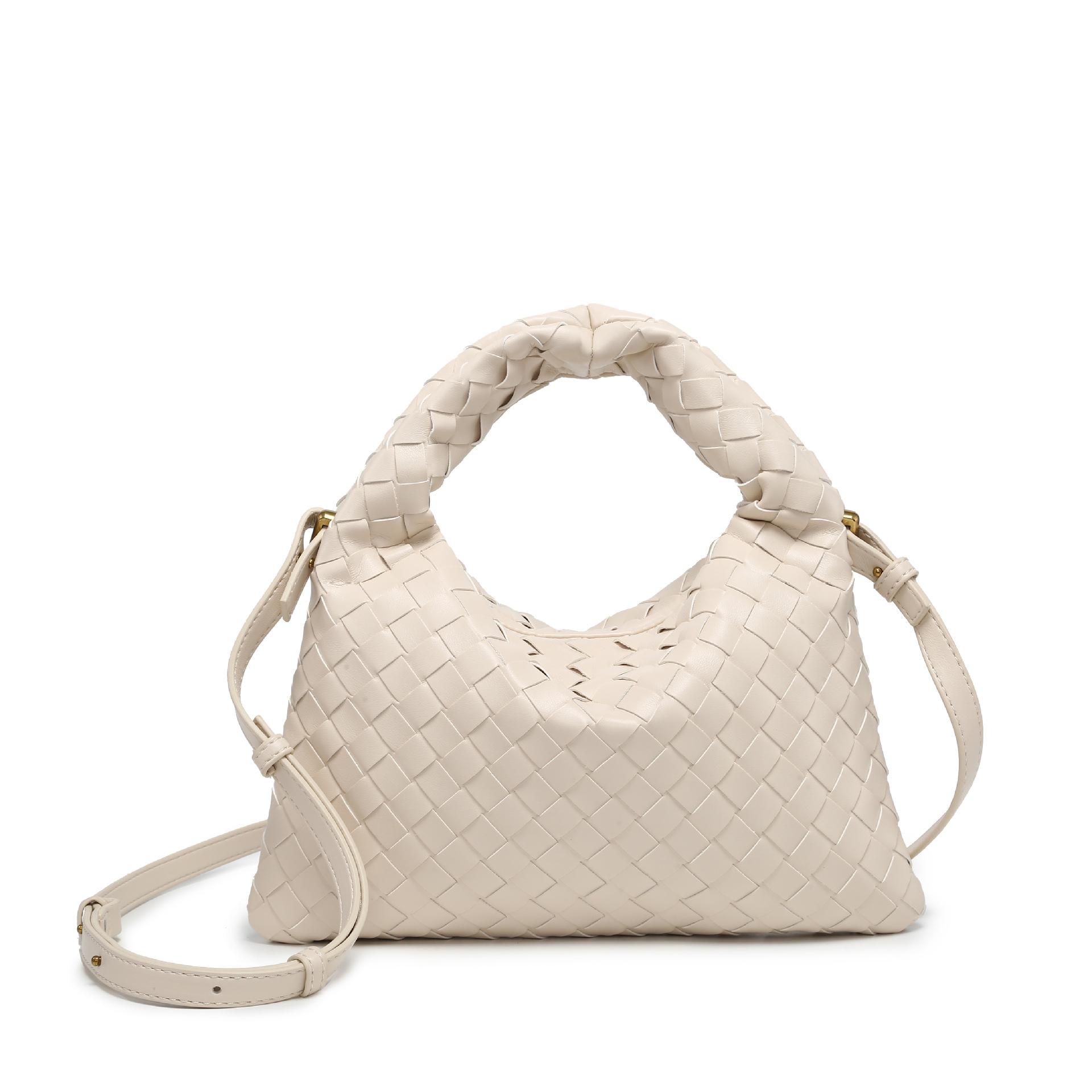 

Cross-border explosive woven bag single shoulder armpit bag 2024 summer new bag female Tote tote bag dumpling bag tide 29*19*2cm бежевый