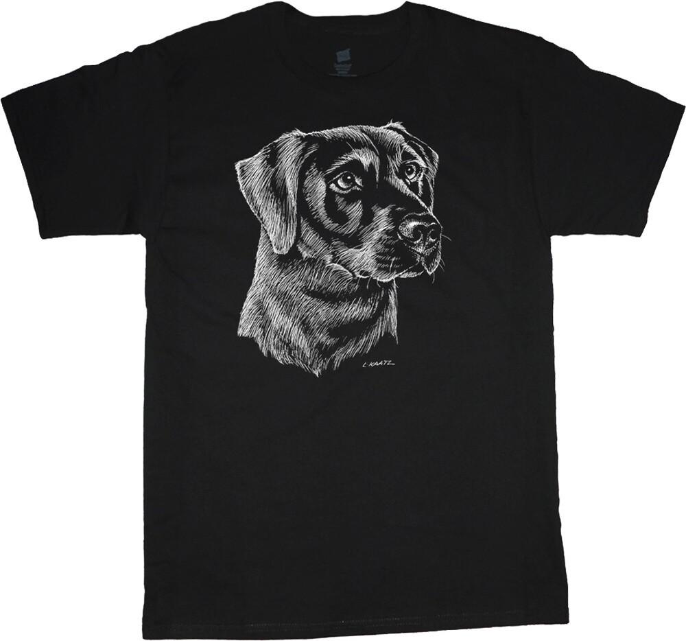 Labrador Retriever T-shirt Dog Breed Black Lab Face Tee Men s Dog Person Gift Unisex T-Shirt S