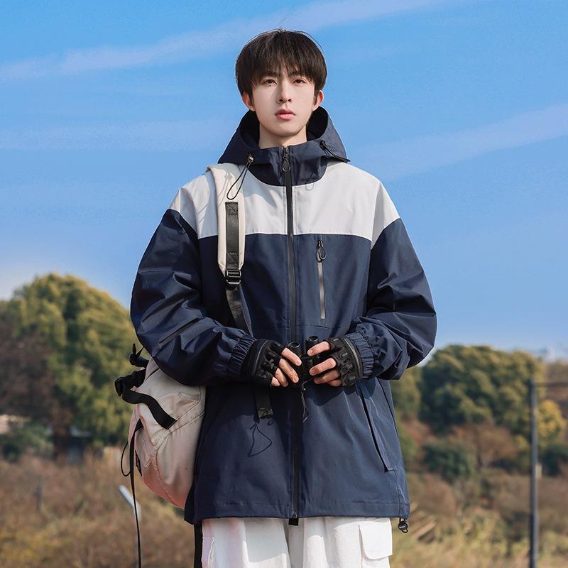 Jacket Men's 3-in-1 2024 New Spring and Autumn Outdoor Mountaineering Suit Windproof Jacket