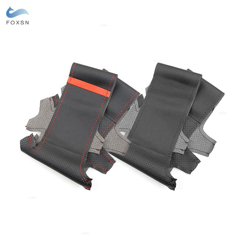 Hand Braid Car Steering Wheel Cover For VW Golf 8 MK8 Golf R GTI   Atlas Jetta Sharan Passat B9 Tiguan Leather Trim